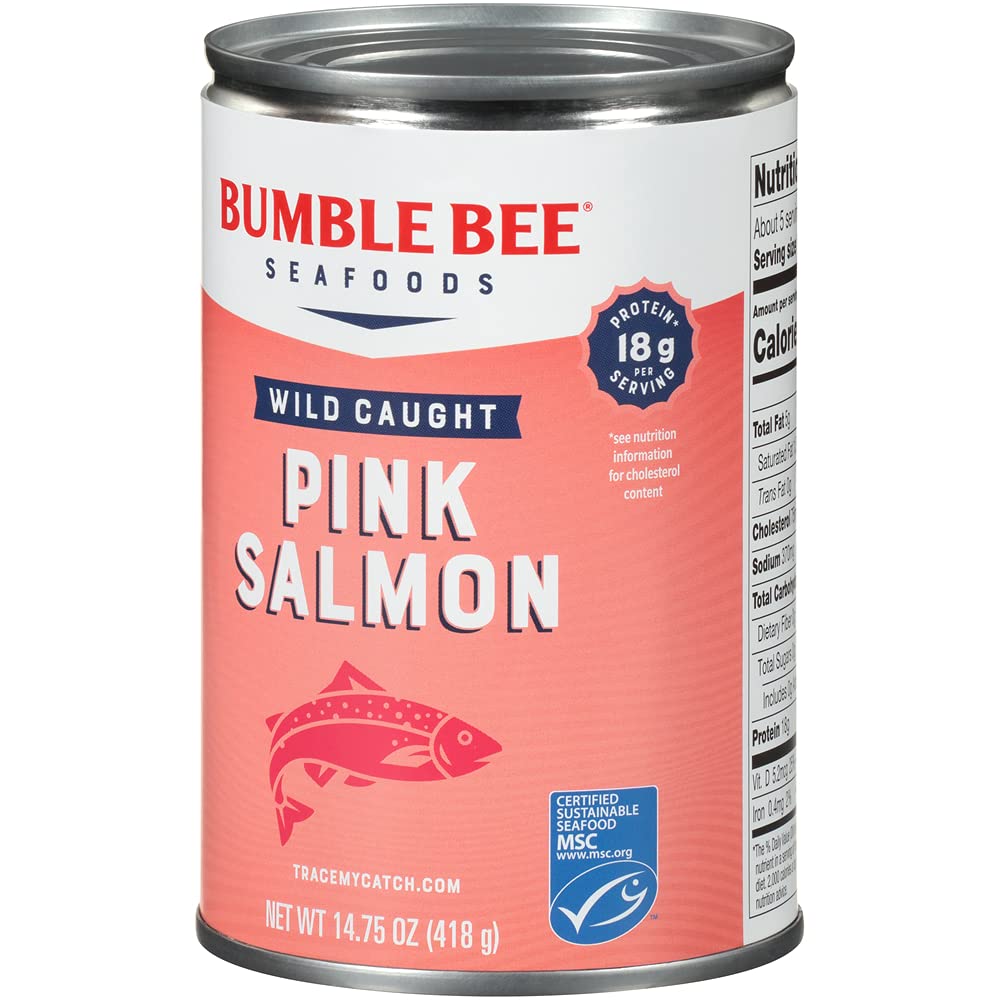 https://www.basketryplace.shop/products/bumble-bee-canned-pink-salmon-14-75-oz-cans-pack-of-12-premium-wild-caught-salmon-for-sandwiches-recipes-18g-protein-per-serving-gluten-free-kosher-msc-certified - https://www.basketryplace.shop/