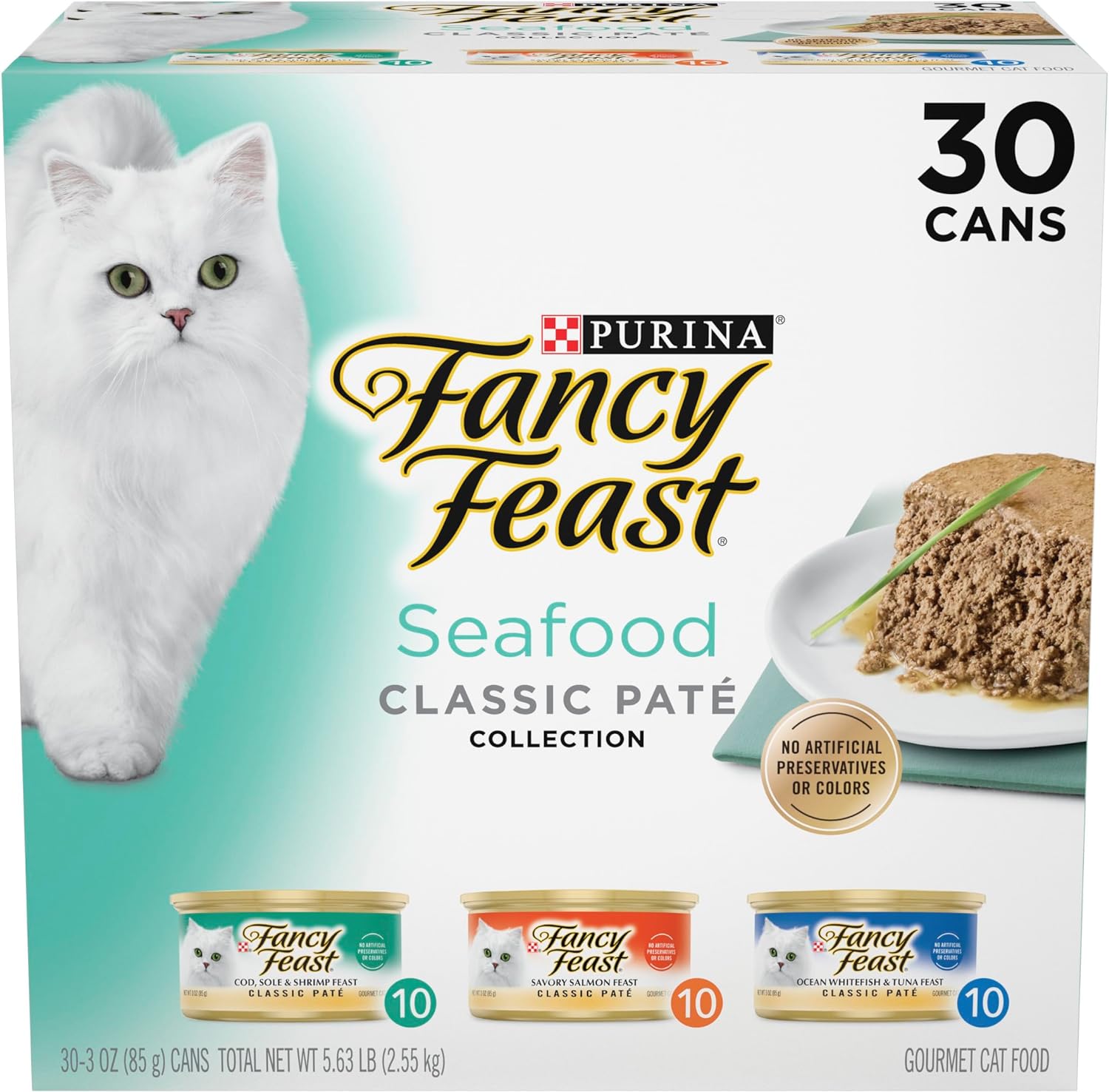 https://www.basketryplace.shop/products/food-purina-fancy-feast-seafood-classic-pate-collection-grain-free-wet-cat-food-variety-pack-pack-of-30-3-oz-cans - https://www.basketryplace.shop/